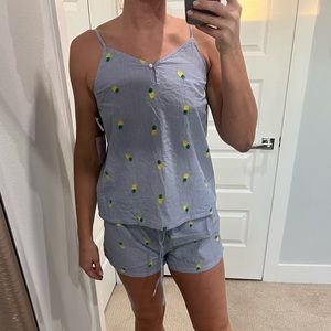 NWT Tabitha Webb pineapple pj set, size large.